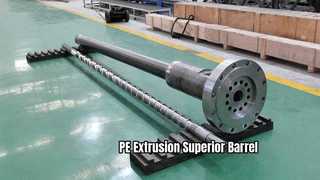 Einzelschnecke und Zylinder für PE