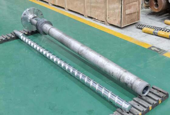 Water-cooled Or Air-cooled Single Screw Extruder Screw Barrel with Barrel Hardness HV900-1100 and Nitriding Treatment
