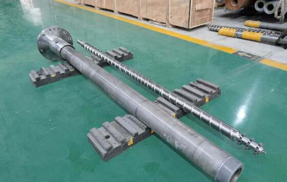 Ein Schraubextruder Schraubfass mit Schraubdurchmesser von 20 mm bis 200 mm HV900-1100 Fasshärte und nitrierte Oberflächenbehandlung